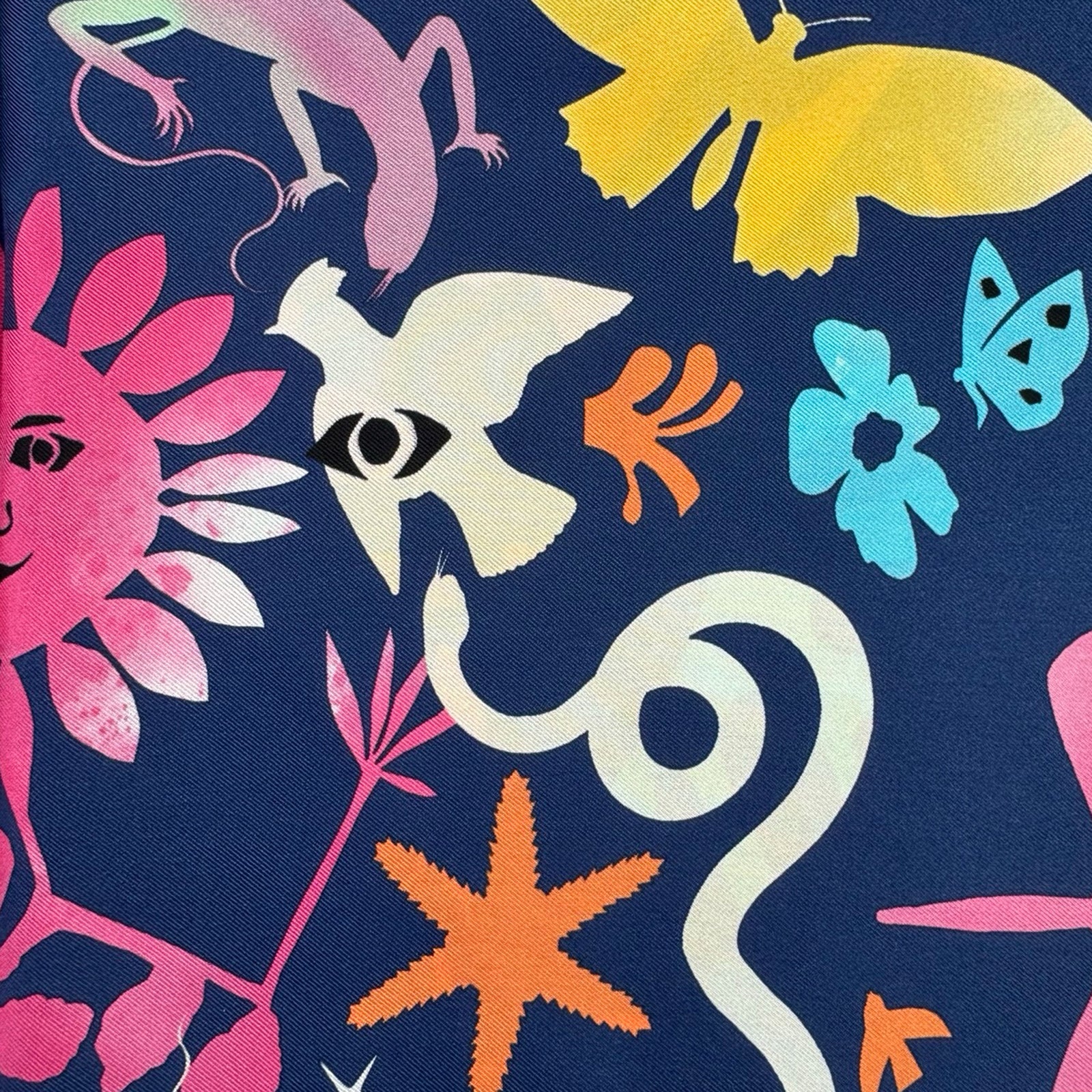 Christian Lacroix Scarf Geometric Garden - Twill Silk Square Foulard
