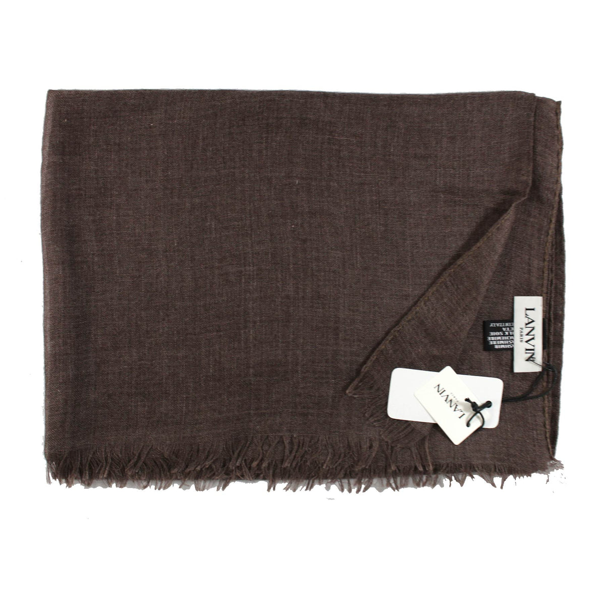 Lanvin Scarf Brown - Cashmere Silk Shawl SALE