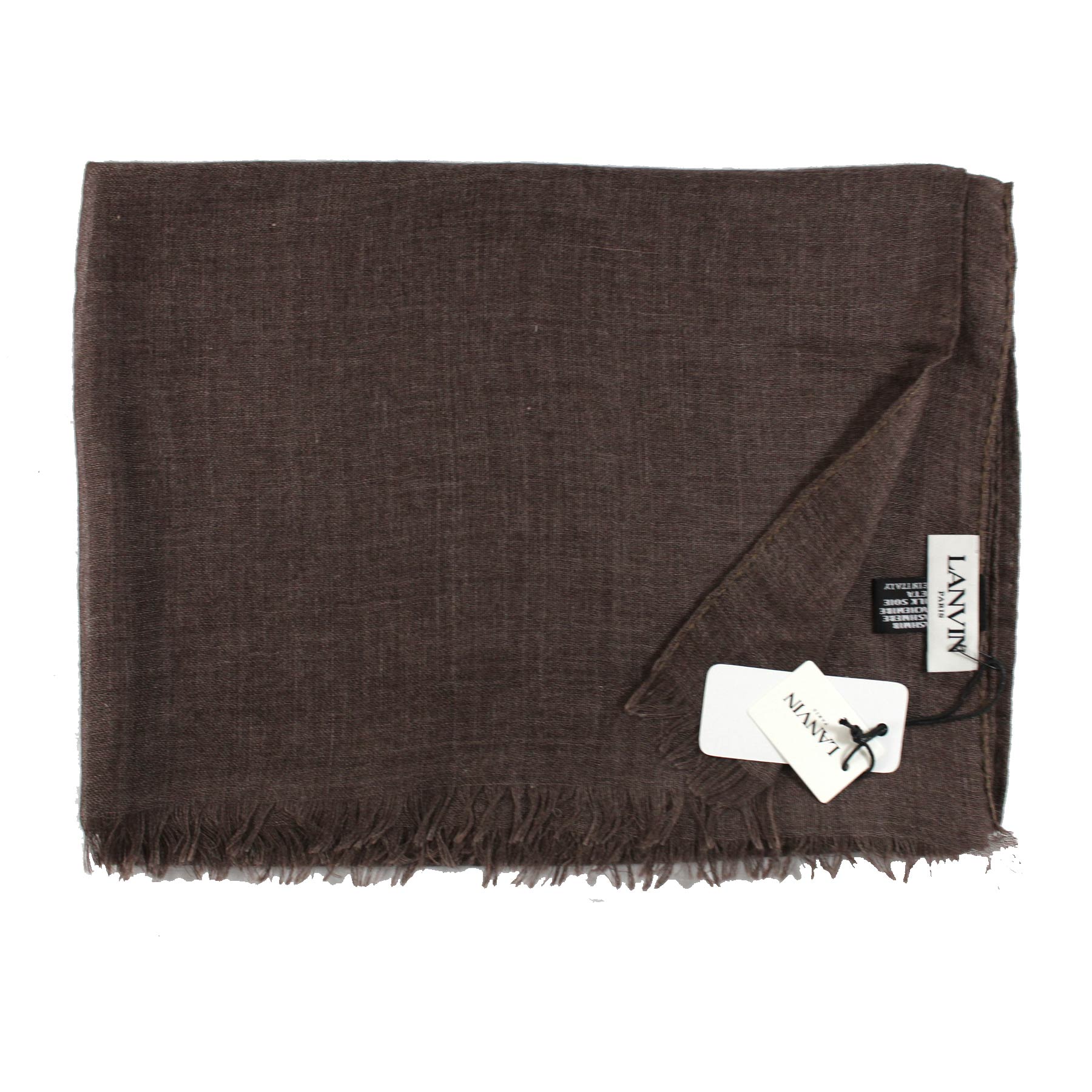 Lanvin Scarf Brown - Cashmere Silk Shawl SALE