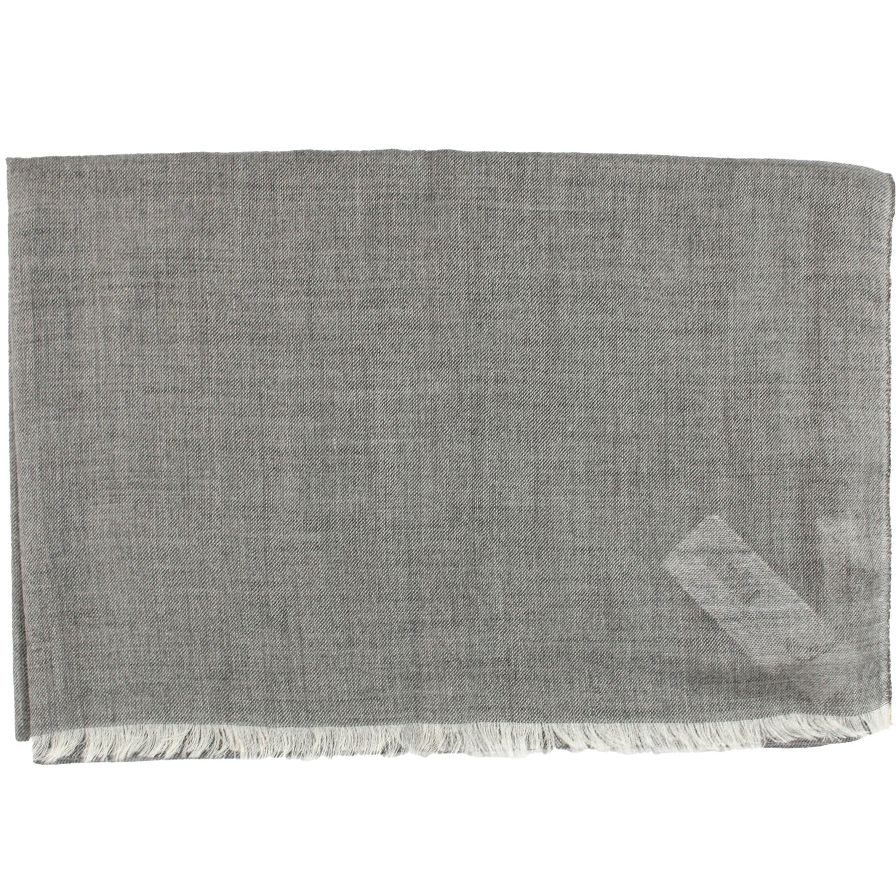 Lanvin Scarf Gray Solid - Cashmere Silk Shawl