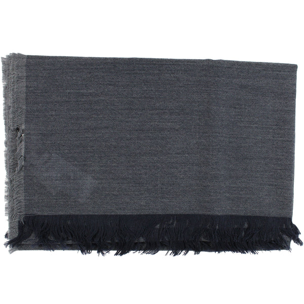 Lanvin Wool Scarf Dark Gray / Dark Blue FINAL SALE - Como Milano