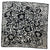 Lanvin Scarf Black White Design 