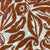 Lanvin Scarf Brown White Flowers Design - Extra Large Square Wrap