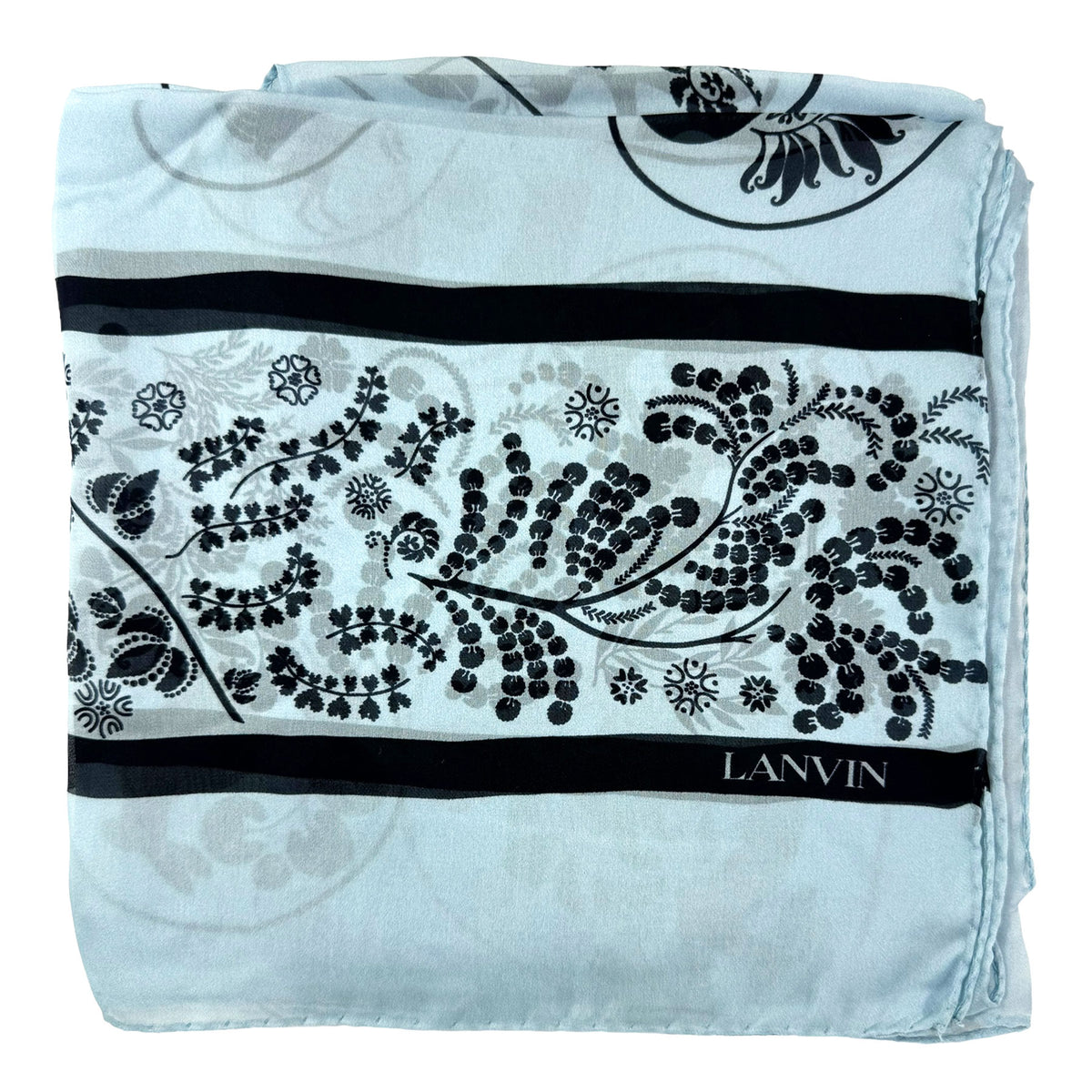 Lanvin Scarf Signature Design - Chiffon Silk Shawl