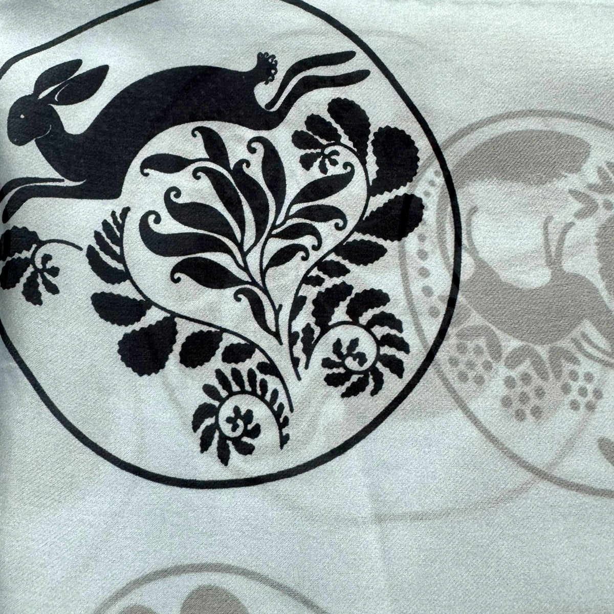 Lanvin Scarf Light Blue Floral Design - Chiffon Silk Shawl SALE