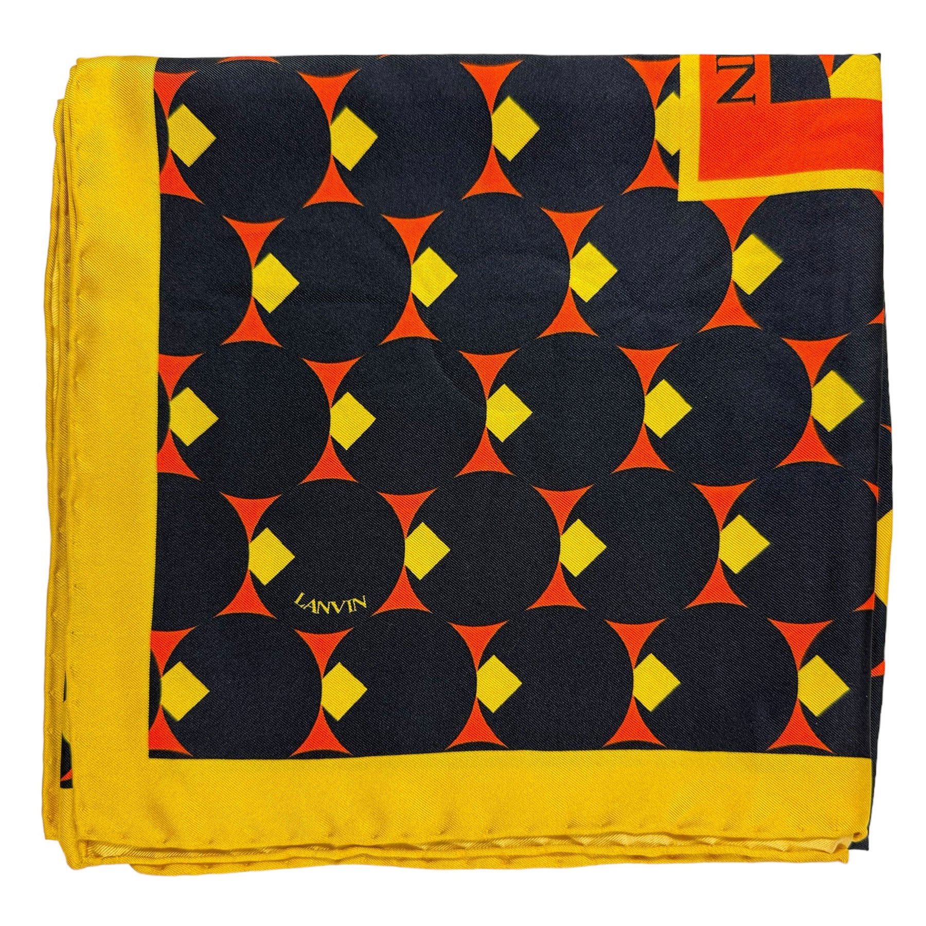 Lanvin Scarf Signature Design - Twill Silk Designer Scarf
