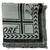 Lanvin Scarf Gray Signature Design - Extra Large 55 Inch Square Wool Silk Wrap FINAL SALE