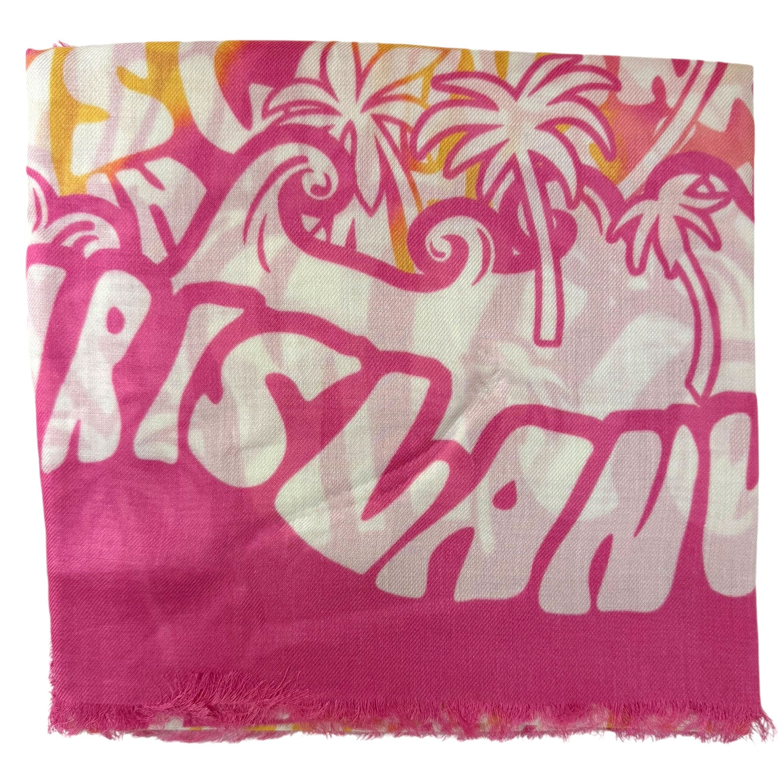 Lanvin Scarf Pink White Beach 
