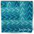 Lanvin Scarf Green Blue Chevron Design - Twill Silk Scarf