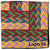 Lanvin Scarf Multi Colored Chevron Design - Twill Silk Scarf