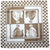 Lanvin Scarf Brown White Check Design - Twill Silk Scarf