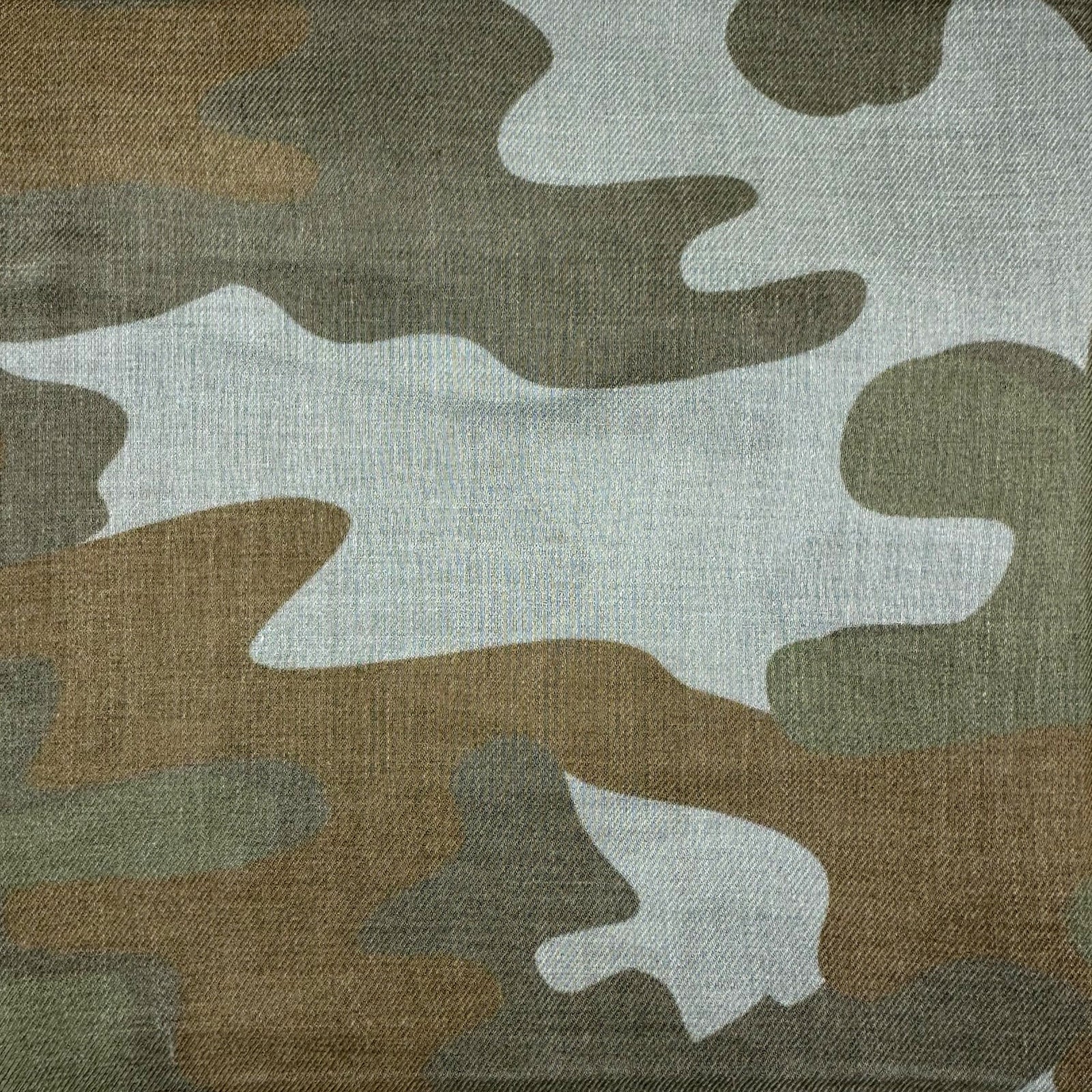 Lanvin Scarf Gray Taupe Camo