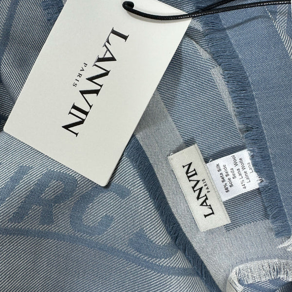 Lanvin Scarf Blue Gray 22 Rue du Faubourg Saint-Honoré