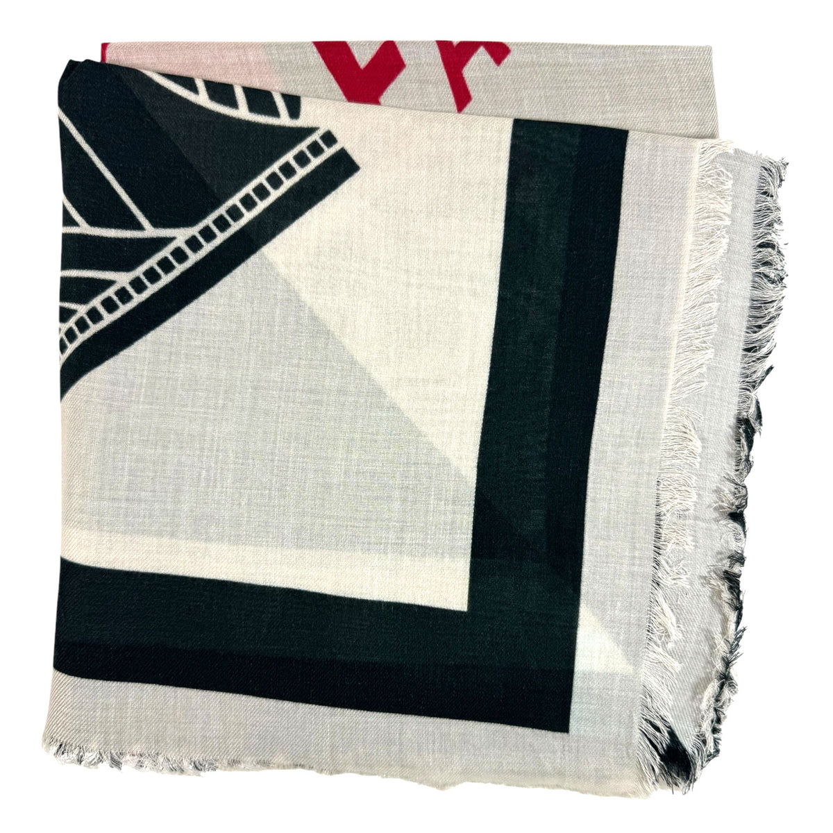 Lanvin Scarf Signature Design - Extra Large Square Shawl