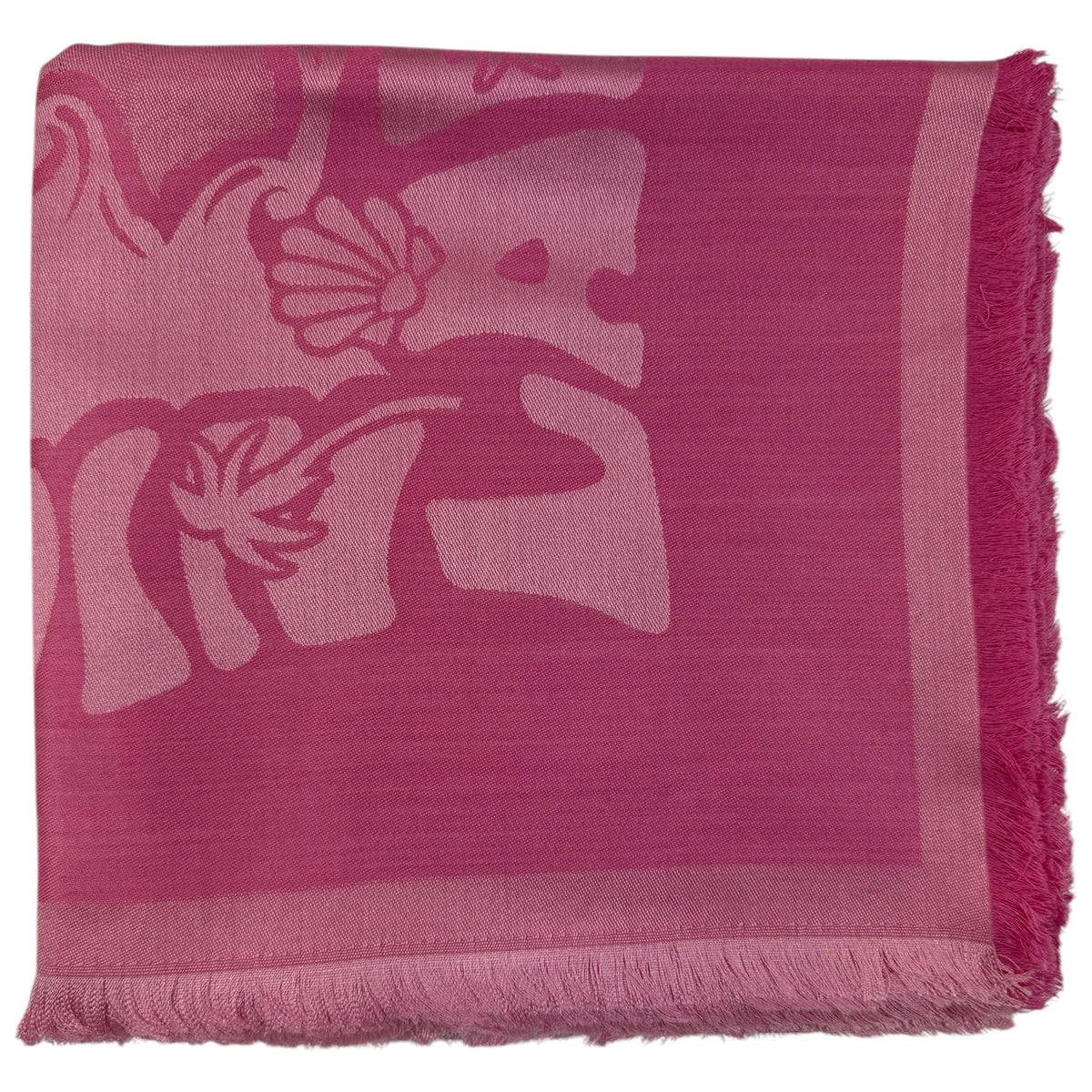 Lanvin Scarf Pink Island Logo Design