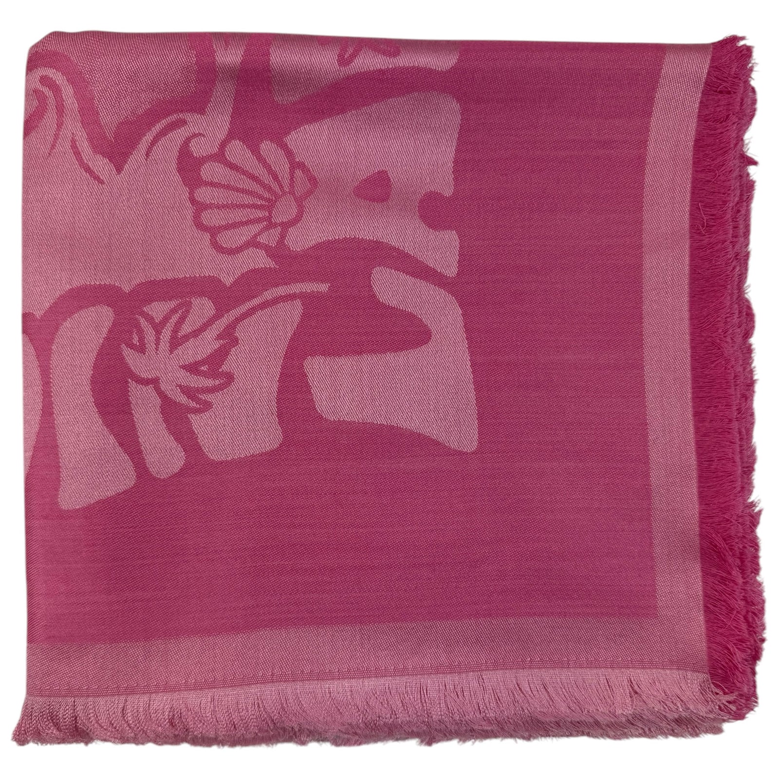 Lanvin Scarf Pink Island Logo Design