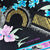 Leonard Paris Scarf Black Pink Floral - Twill Silk Large Square Foulard