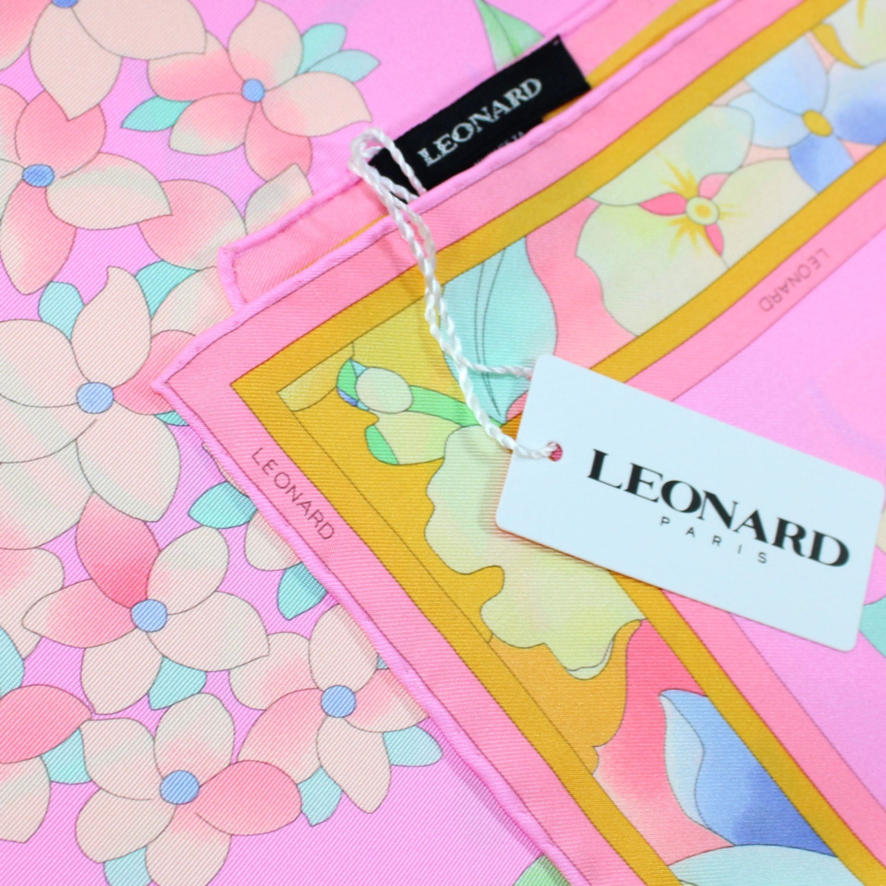 Leonard Scarf Pink Floral Design - New
