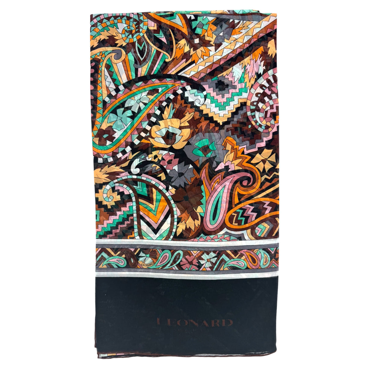 Leonard Paris Scarf Floral Archive - Chiffon Silk Shawl