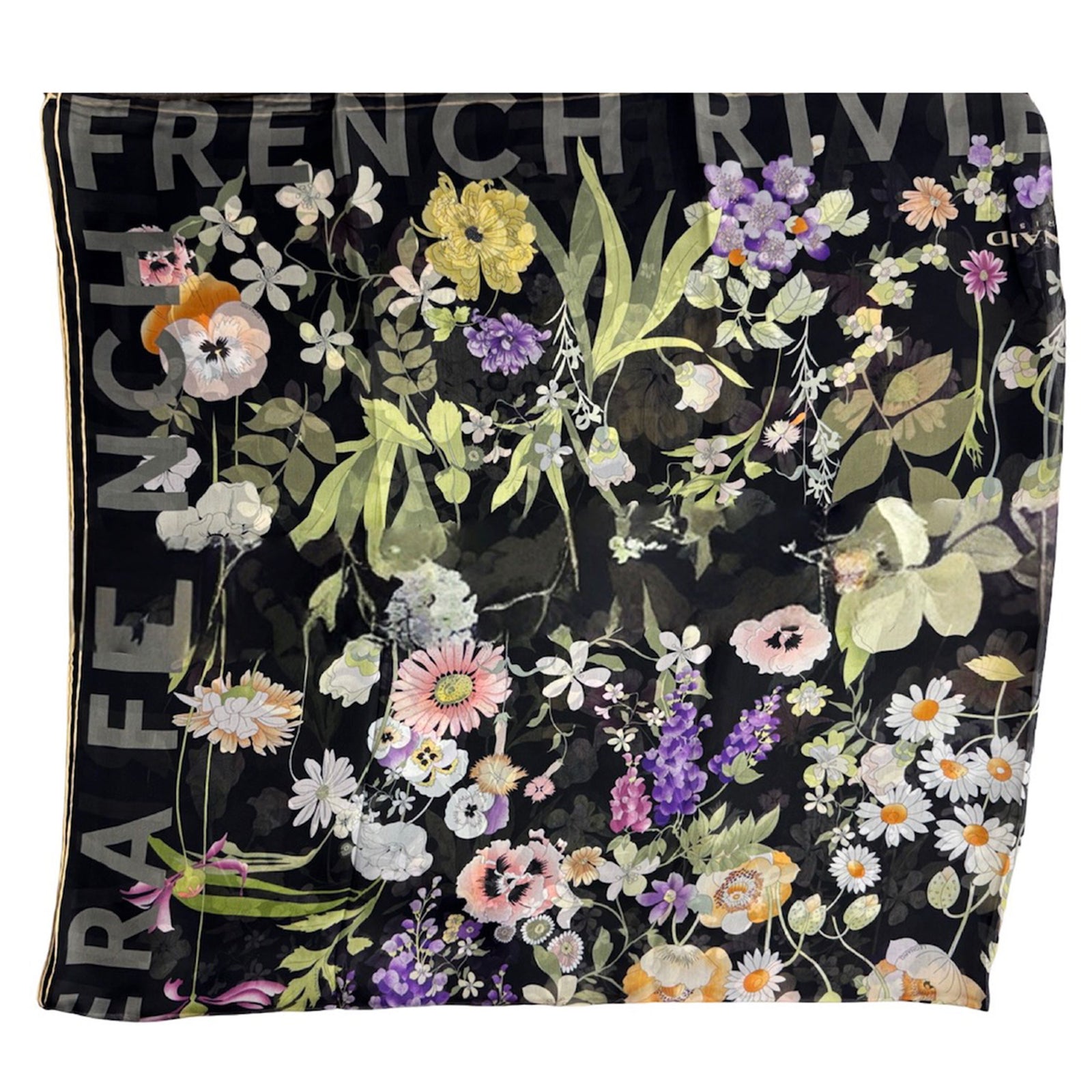 - Extra Large Square Chiffon Silk Wrap