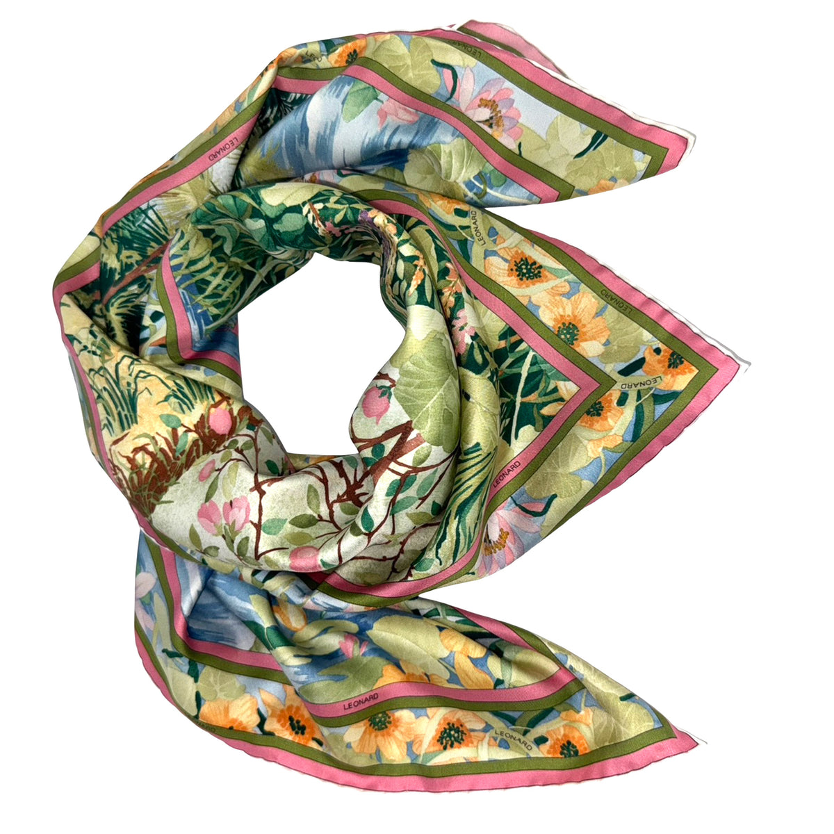  Twill Silk Square Foulard New