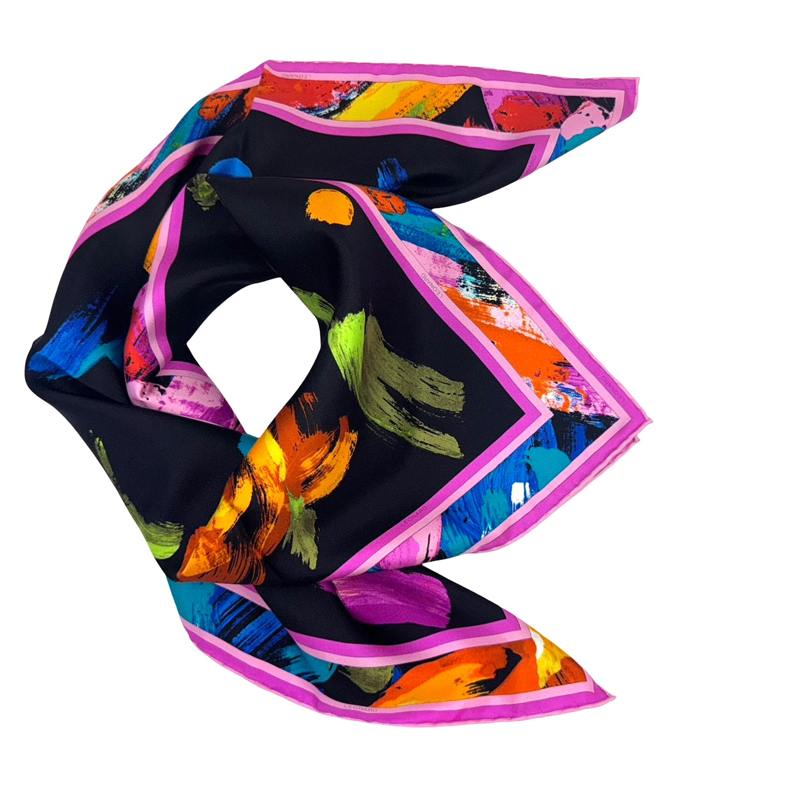 Leonard Paris Scarf - Twill Silk Square Foulard