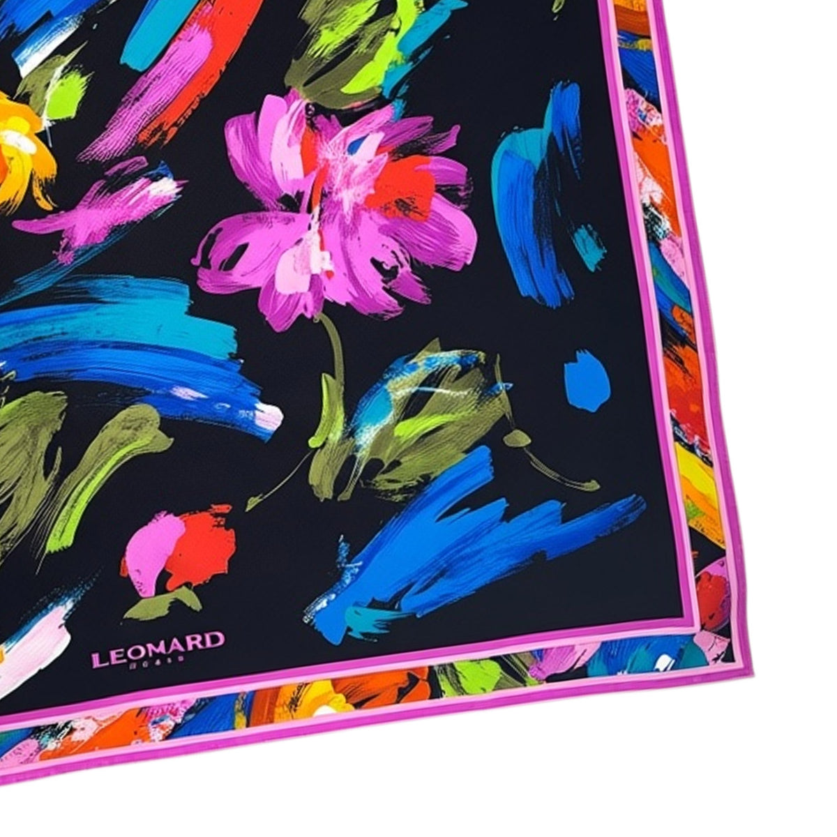 Leonard Paris Scarf - Twill Silk Square Foulard