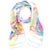 Leonard Paris Scarf Yellow Blue Floral - Chiffon Silk Shawl