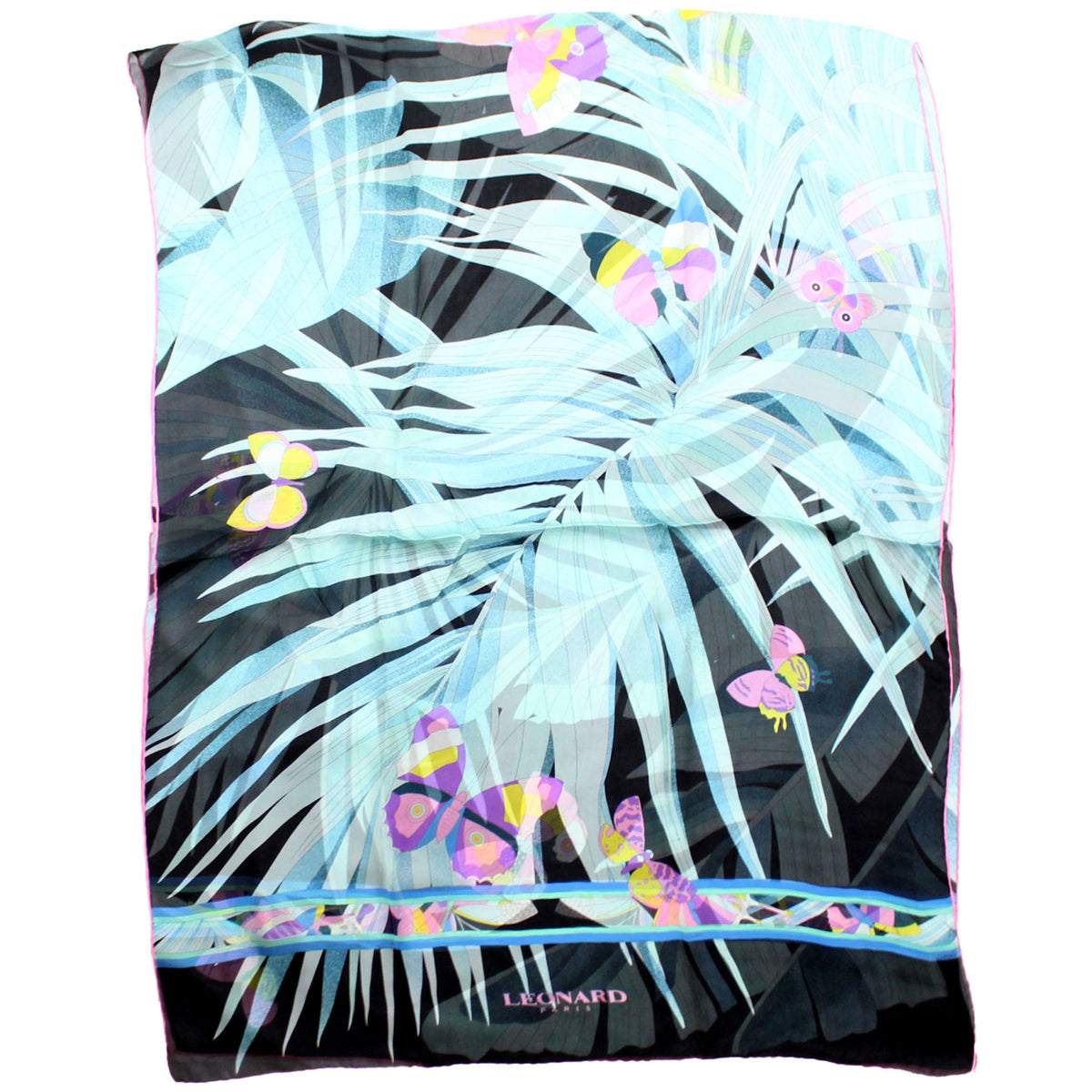 Leonard Paris designer Scarf Chiffon Silk Shawl