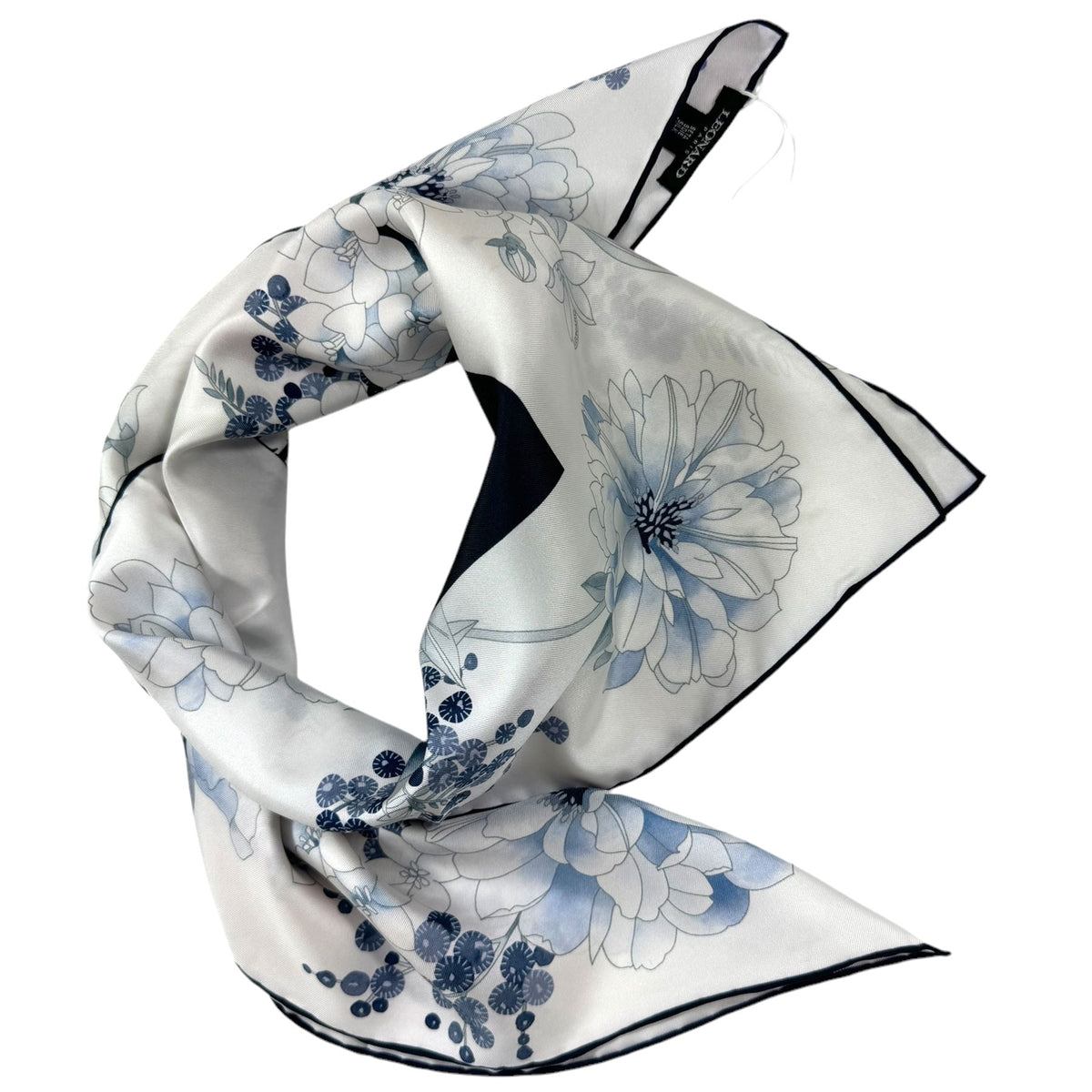 Leonard Paris Twill Silk Large Square Scarf