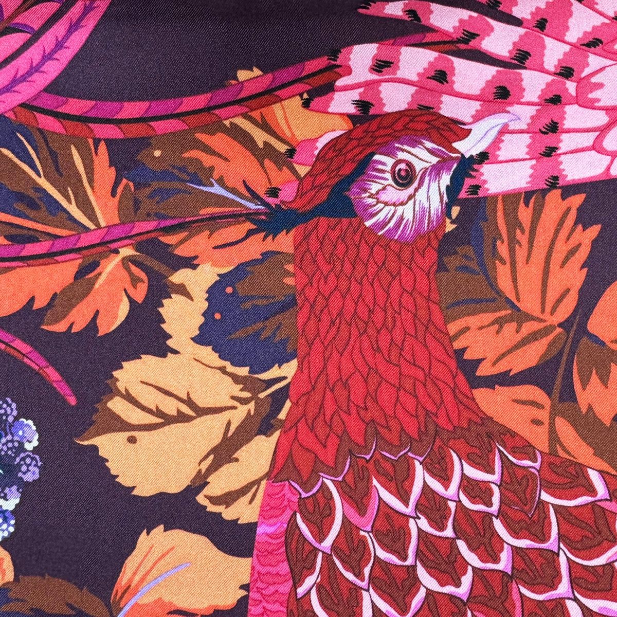 Liberty Scarf Twill Silk Foulard Peacock
