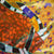 Liberty London Scarf Orange Design - Chiffon Silk Shawl