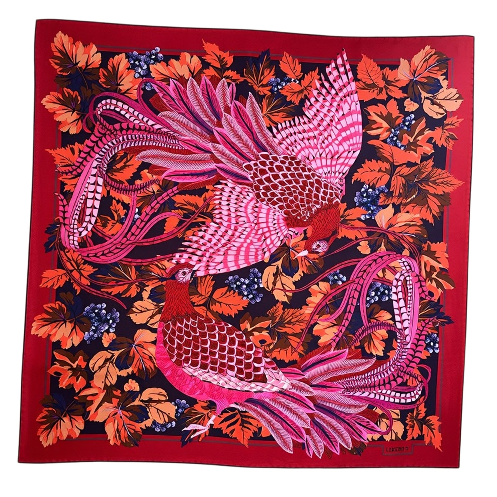 Liberty London Scarf Bordeaux Peacock