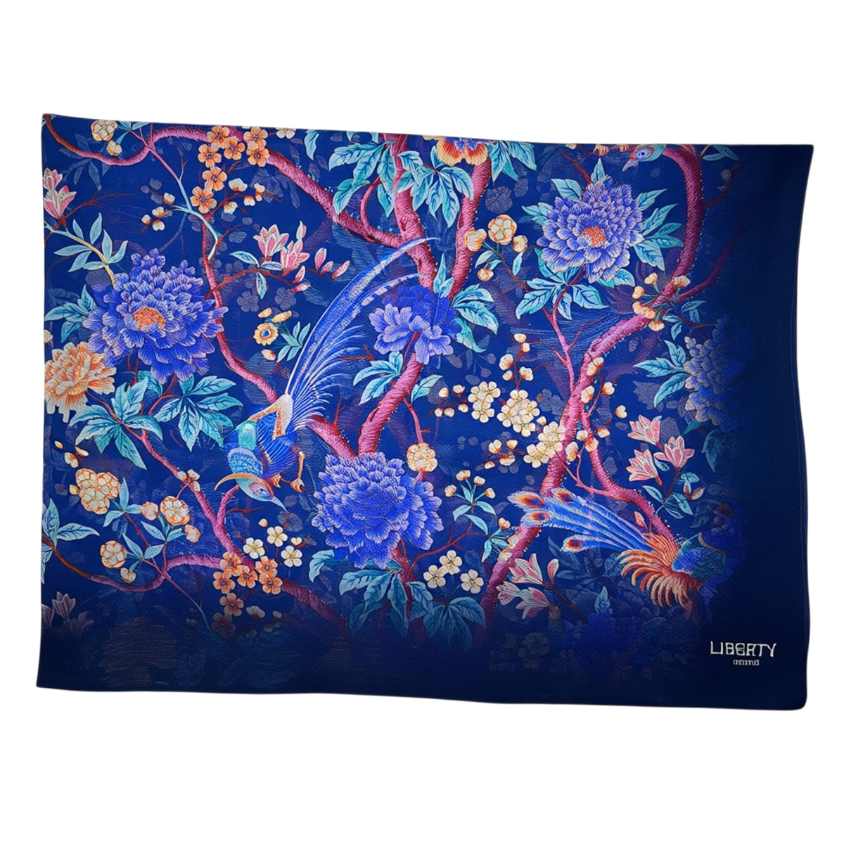 Liberty Scarf Floral Design - Extra Large Chiffon Silk Square Shawl