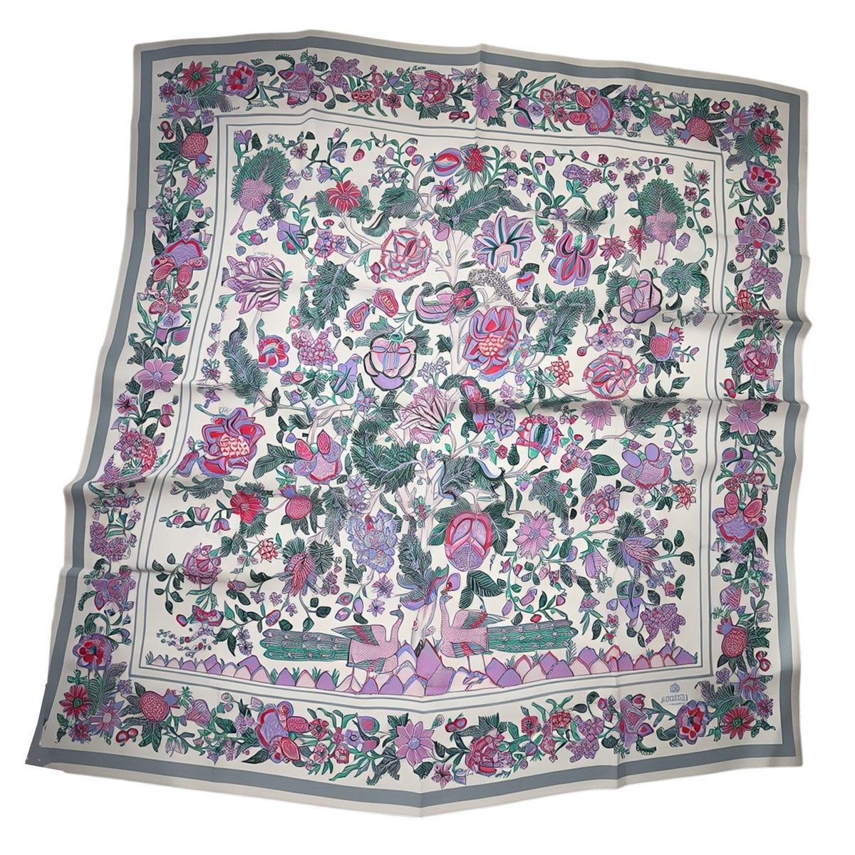 Pink Lavender Peacock &amp; Floral 