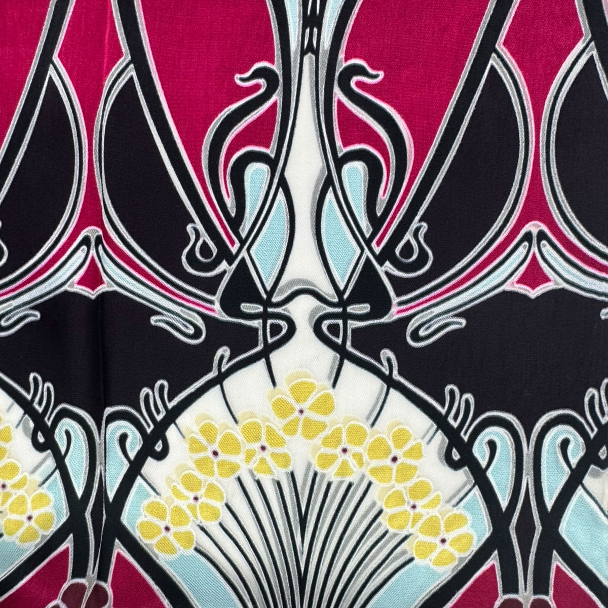 Liberty Scarf Fuchsia Sky Blue Shawl 