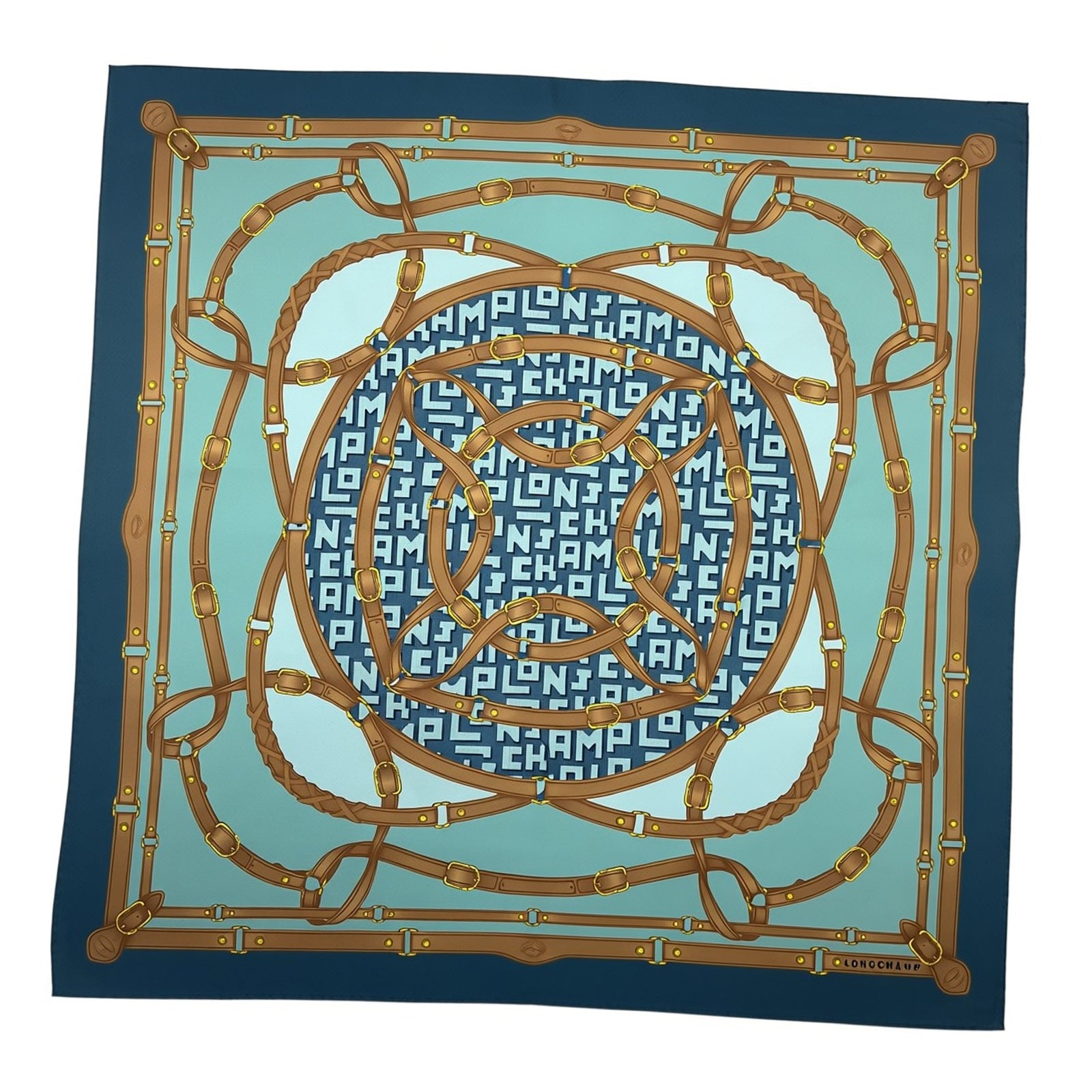 Longchamp Silk Scarf Square Foulard