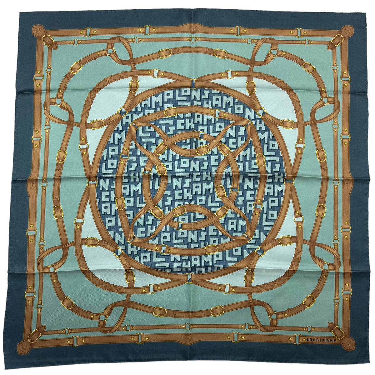 Longchamp Silk Scarf Square Foulard