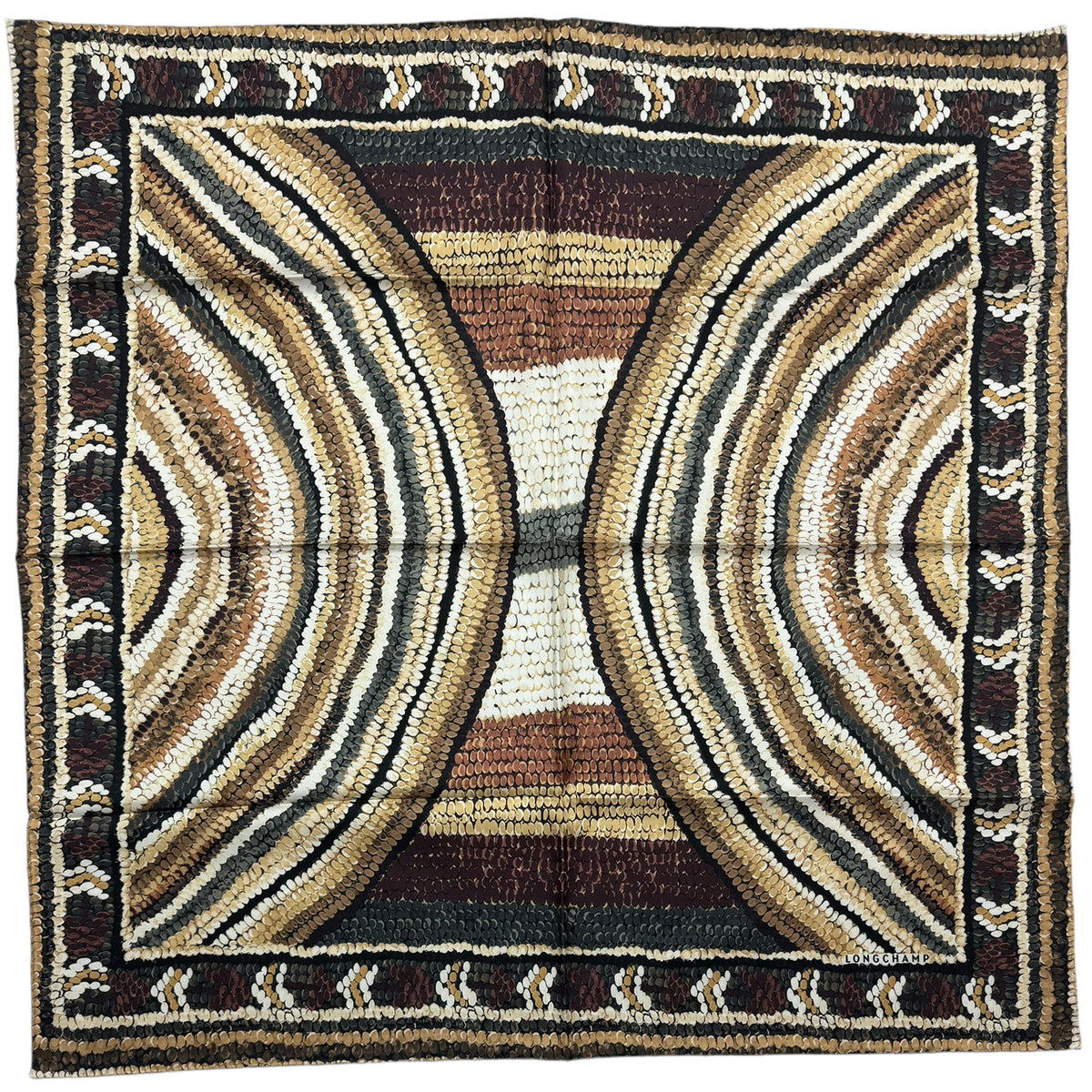 Longchamp Silk Scarf Square Foulard