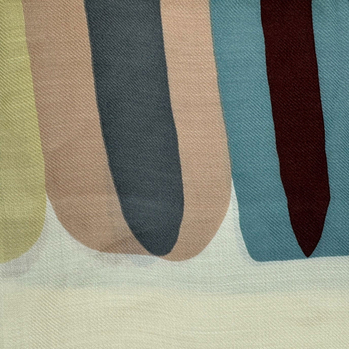 Loro Piana Scarf Cashmere Silk Abstract Design