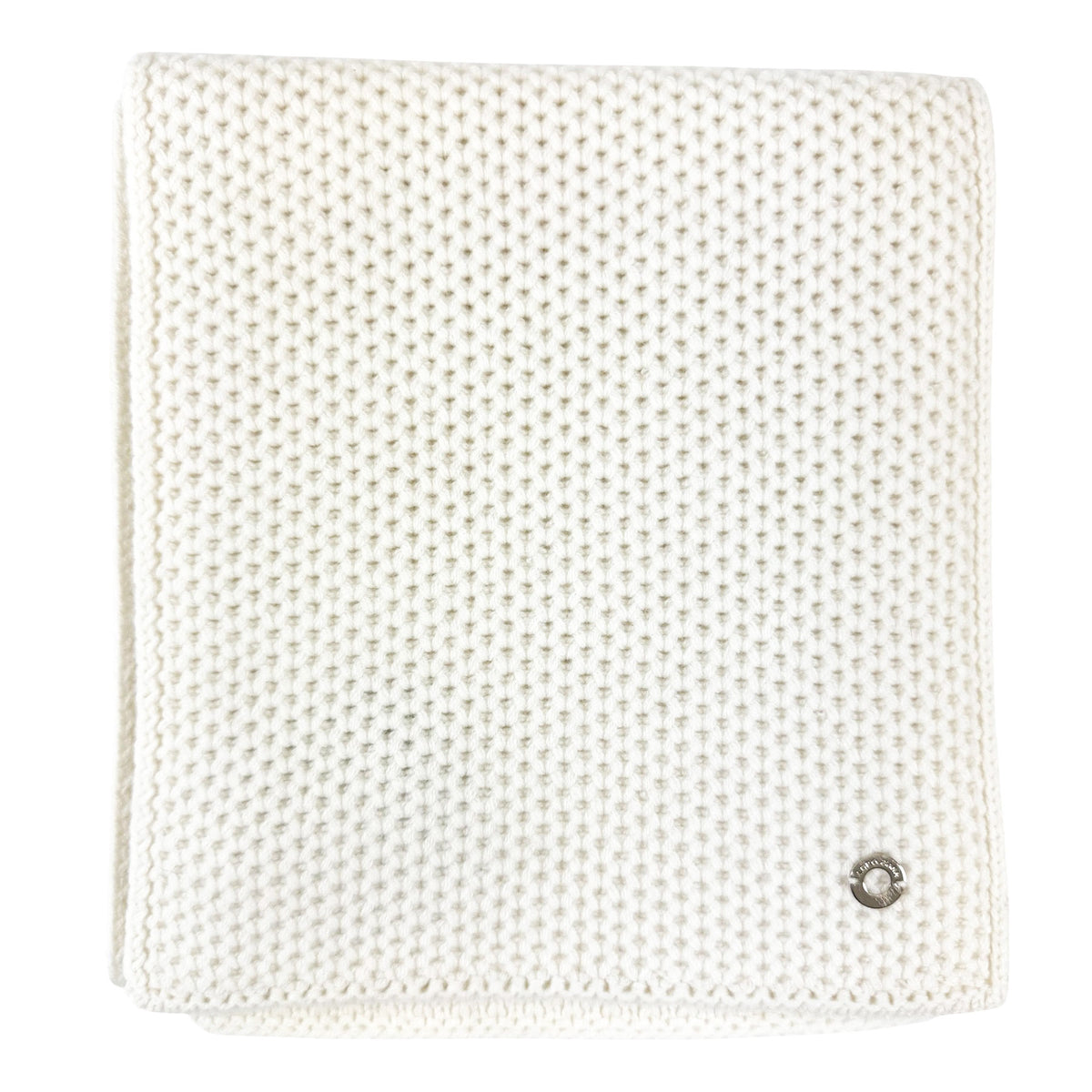 Loro Piana Cashmere Scarf White Knitted Shawl