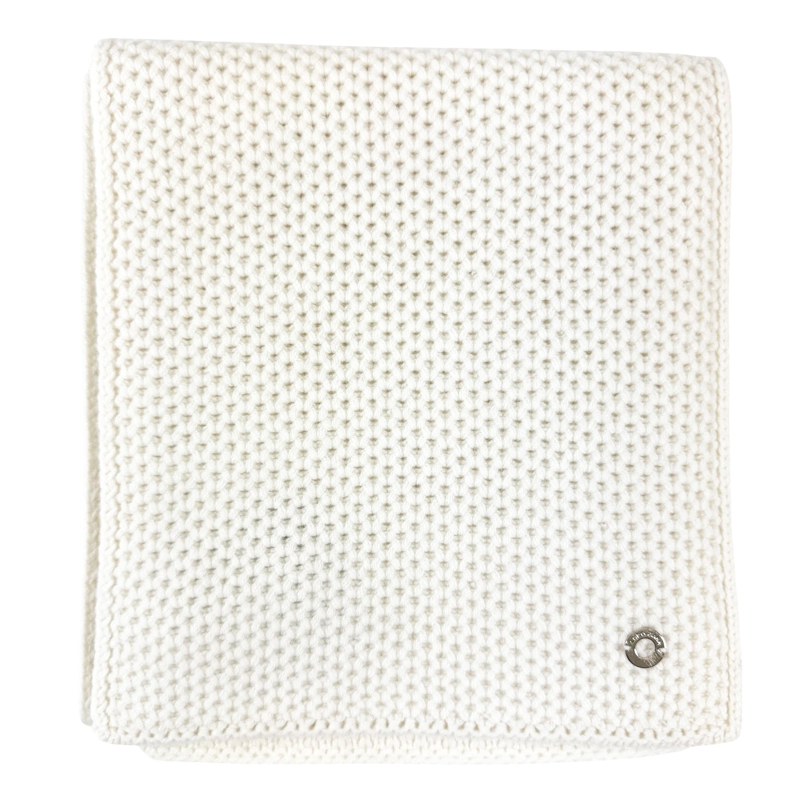 Loro Piana Cashmere Scarf White Knitted Shawl