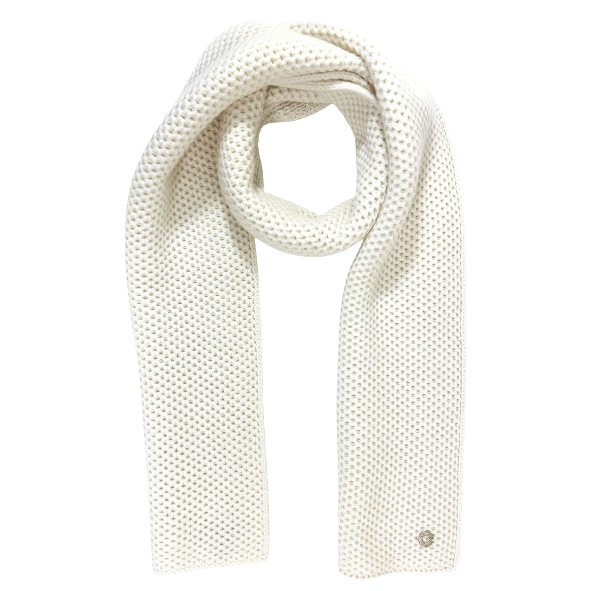 Loro Piana Cashmere Scarf White Knitted Shawl