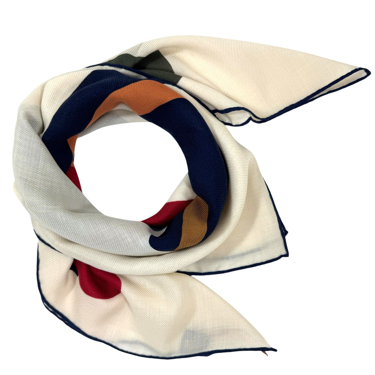 Loro Piana Scarf Cashmere Silk Abstract Pop Soft Design SALE
