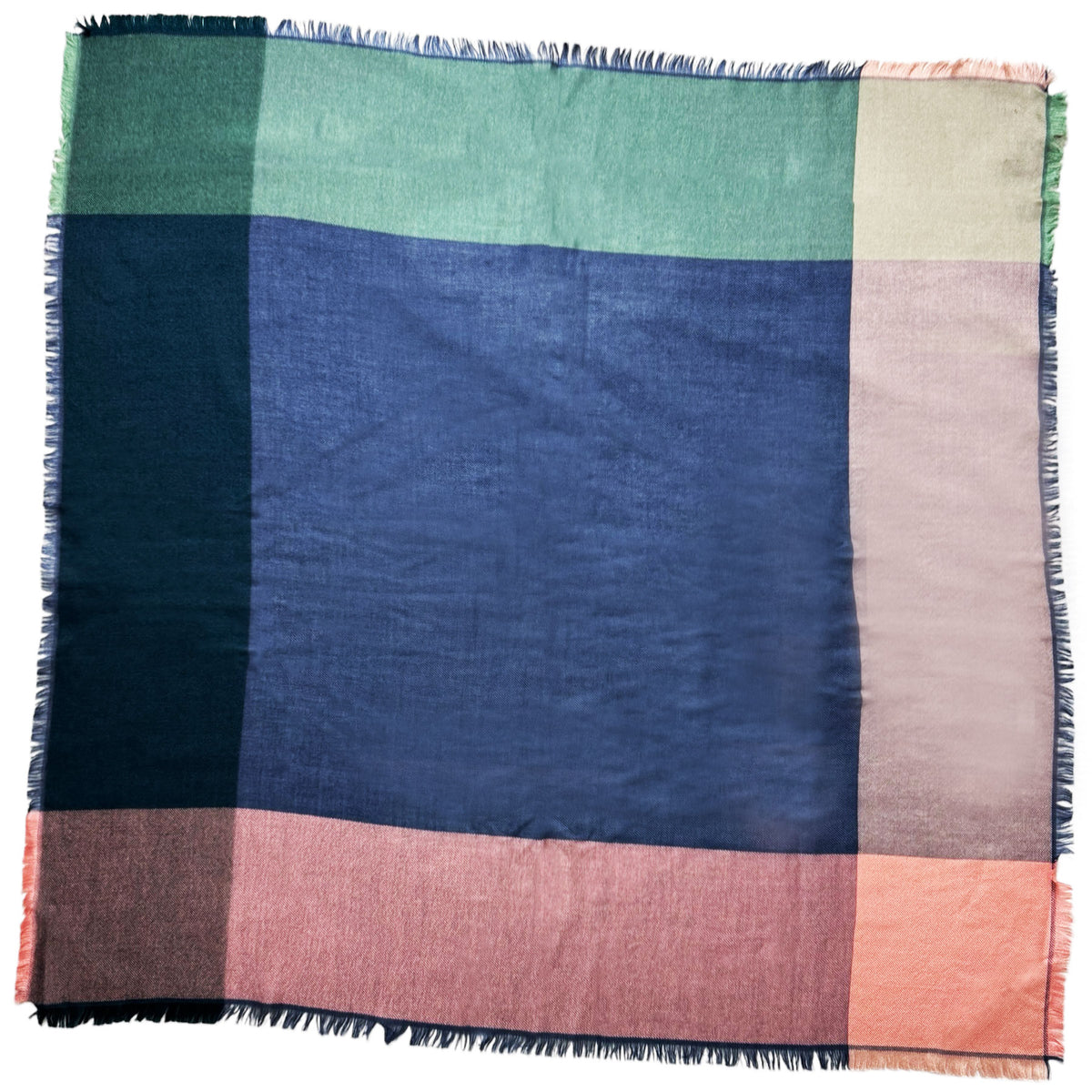 Loro Piana Scarf Quadrilatero del Silenzio Design - Cashmere Silk Square Shawl