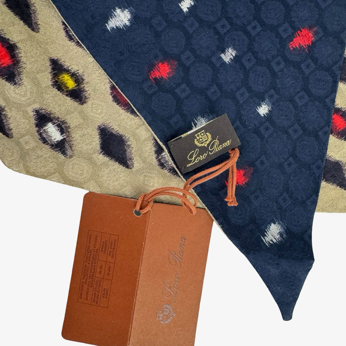 Loro Piana Silk Slim Scarf Double Sided