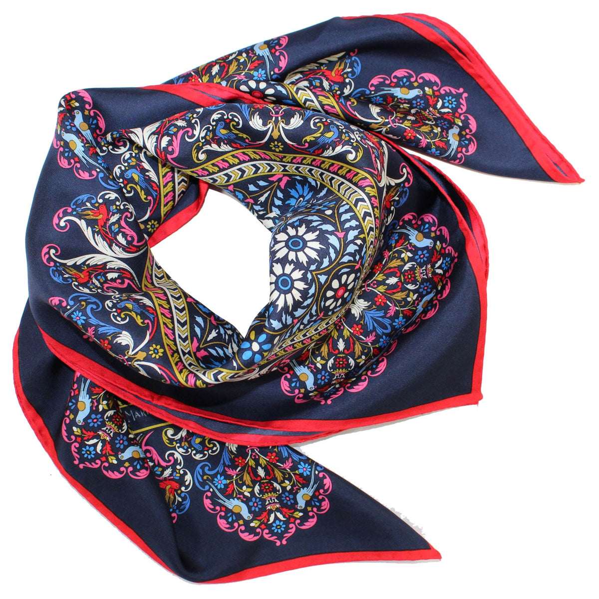 Large Twill Silk Square Foulard