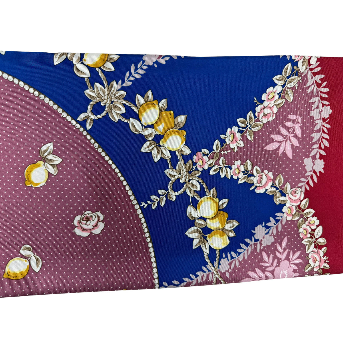 Marinella Scarf Maroon Dust Pink Navy