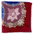 E. Marinella Scarf Maroon Dust Pink Navy Design  - Twill Silk Square Foulard