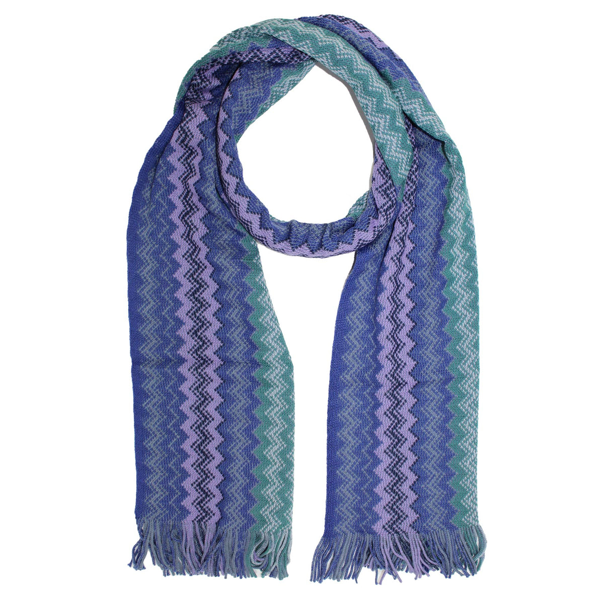 Missoni Scarf Lilac Purple Sage Green 
